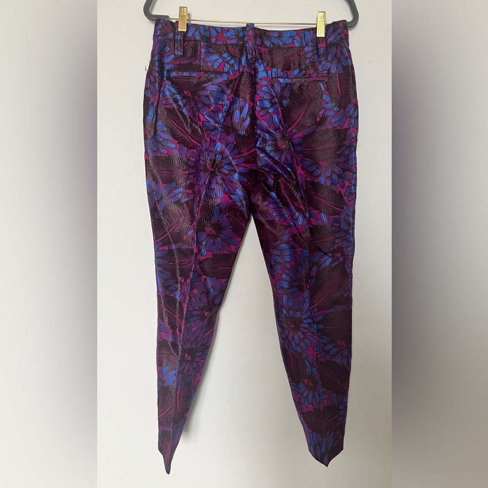 J. Crew Purple and Blue Dress Pants with Tapered Leg - Picture 2 of 4